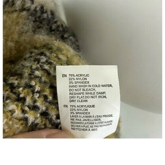 Anthropologie Sz S Georgia Turtleneck Sweater In Leopard Print Tan Acrylic - Picture 8 of 8